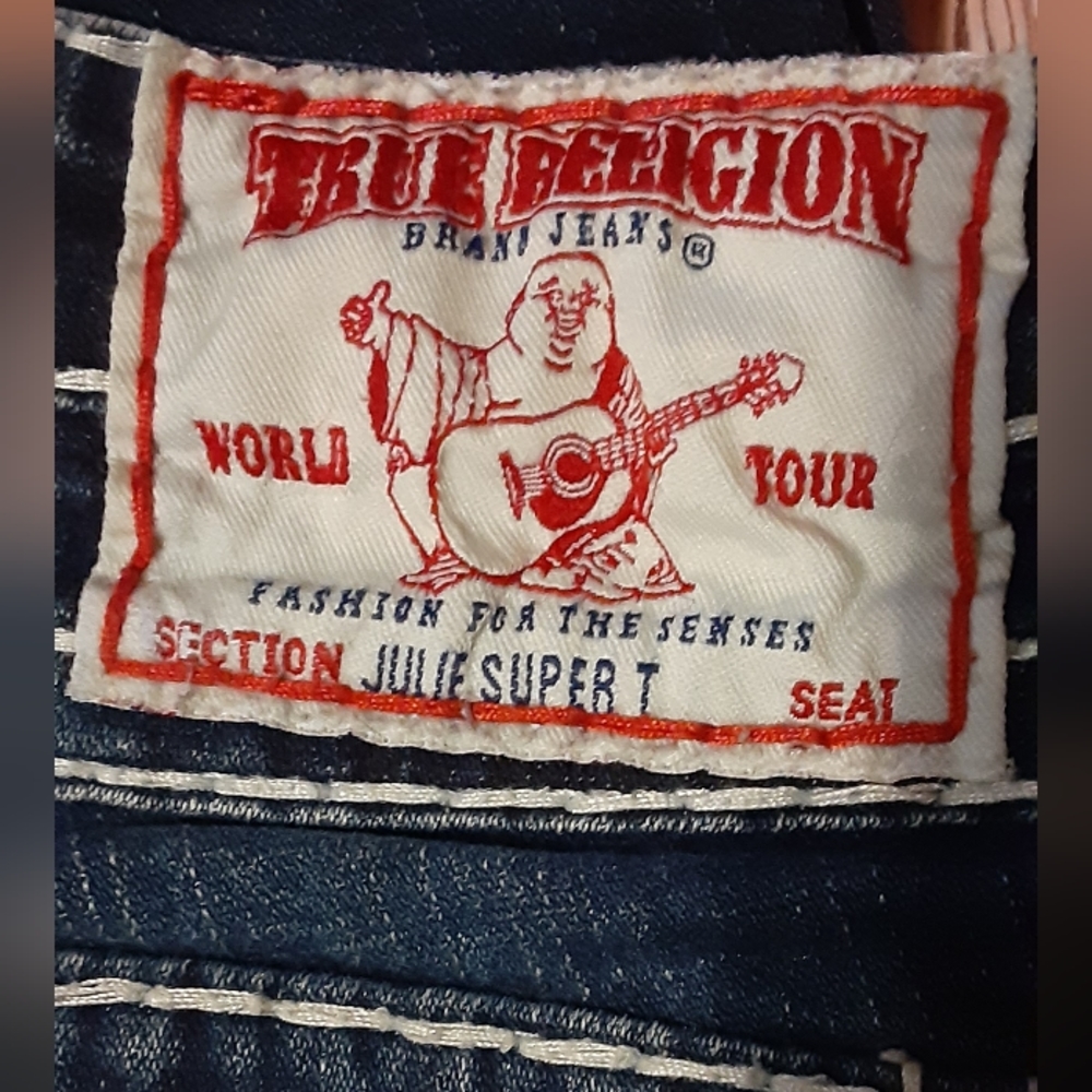 True Religion Julie Super T Jean's SZ 24 - Picture 2 of 5